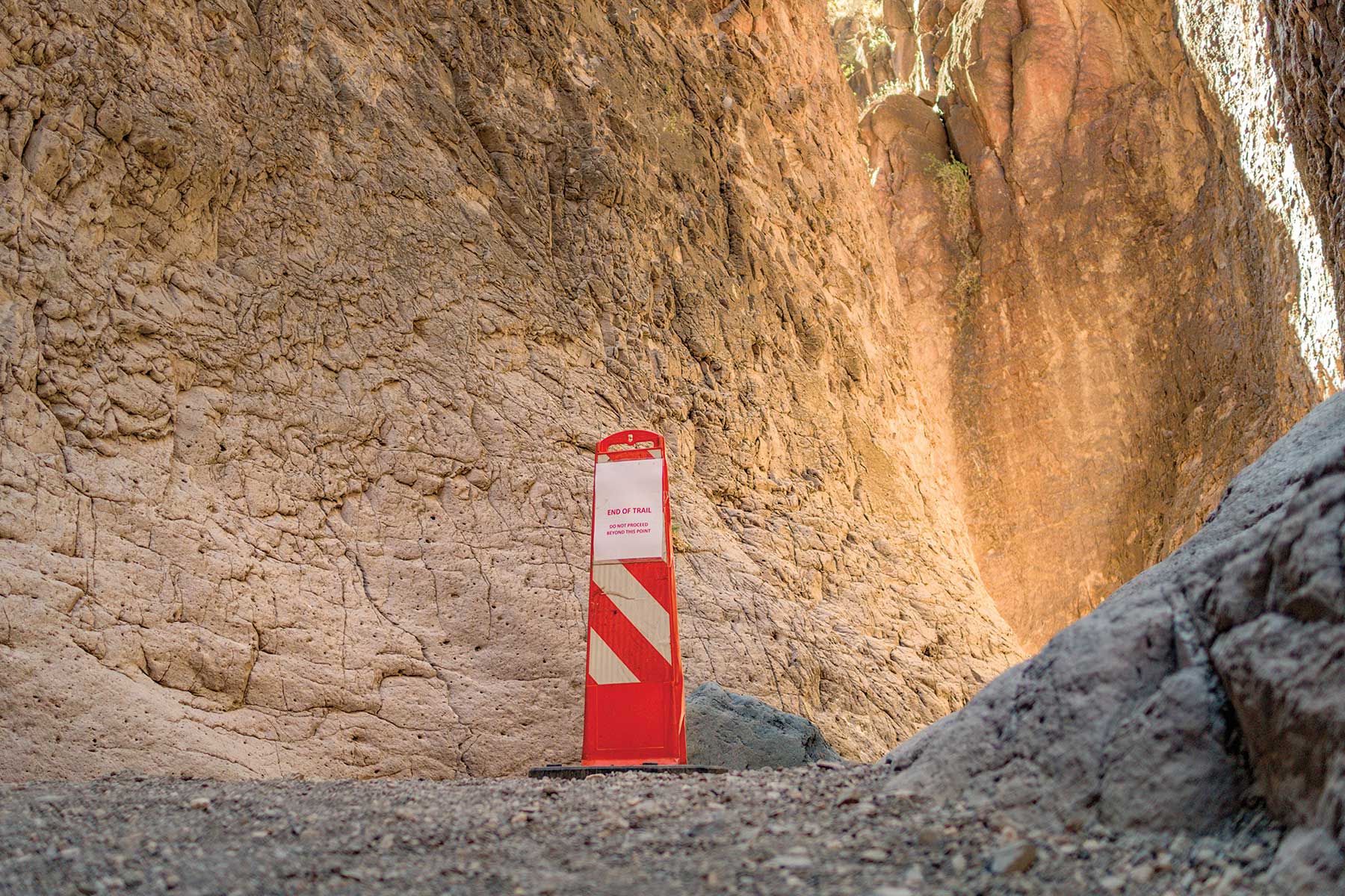“End of Trail” sign
