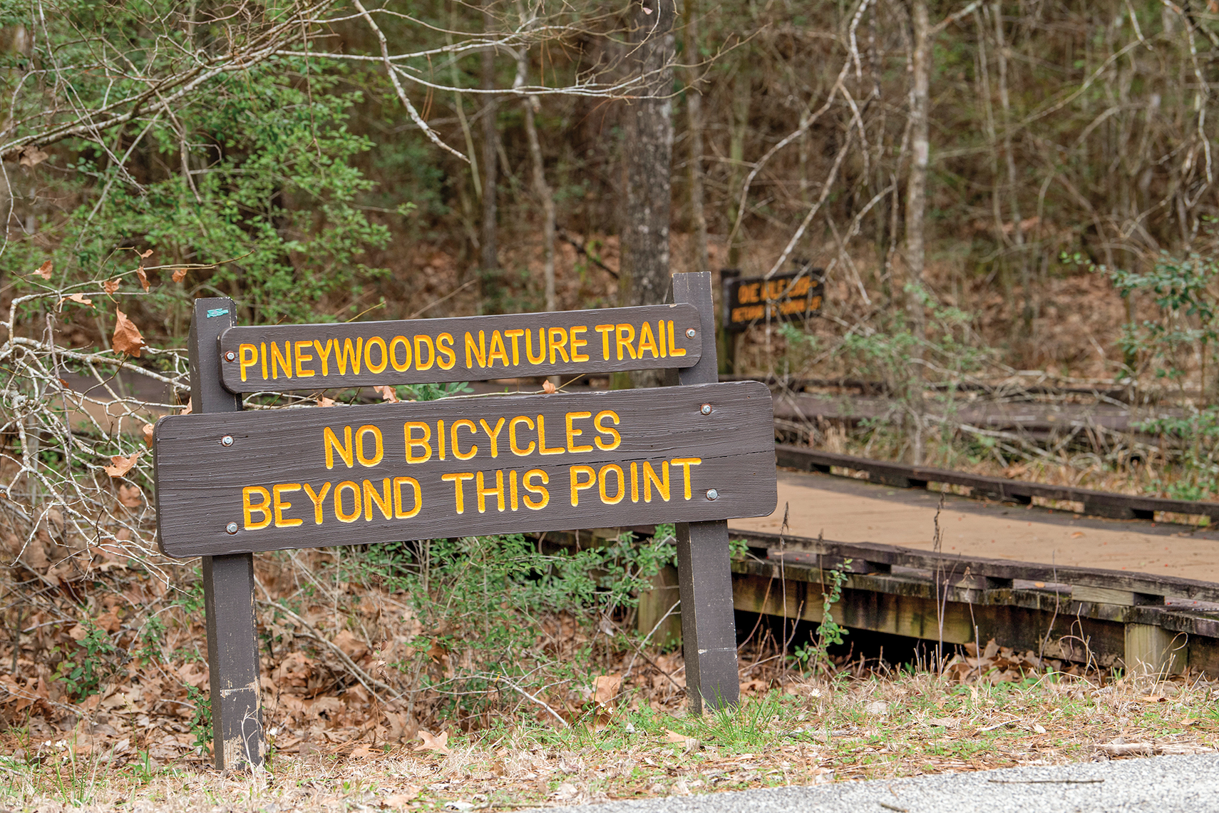 Trailhead sign
