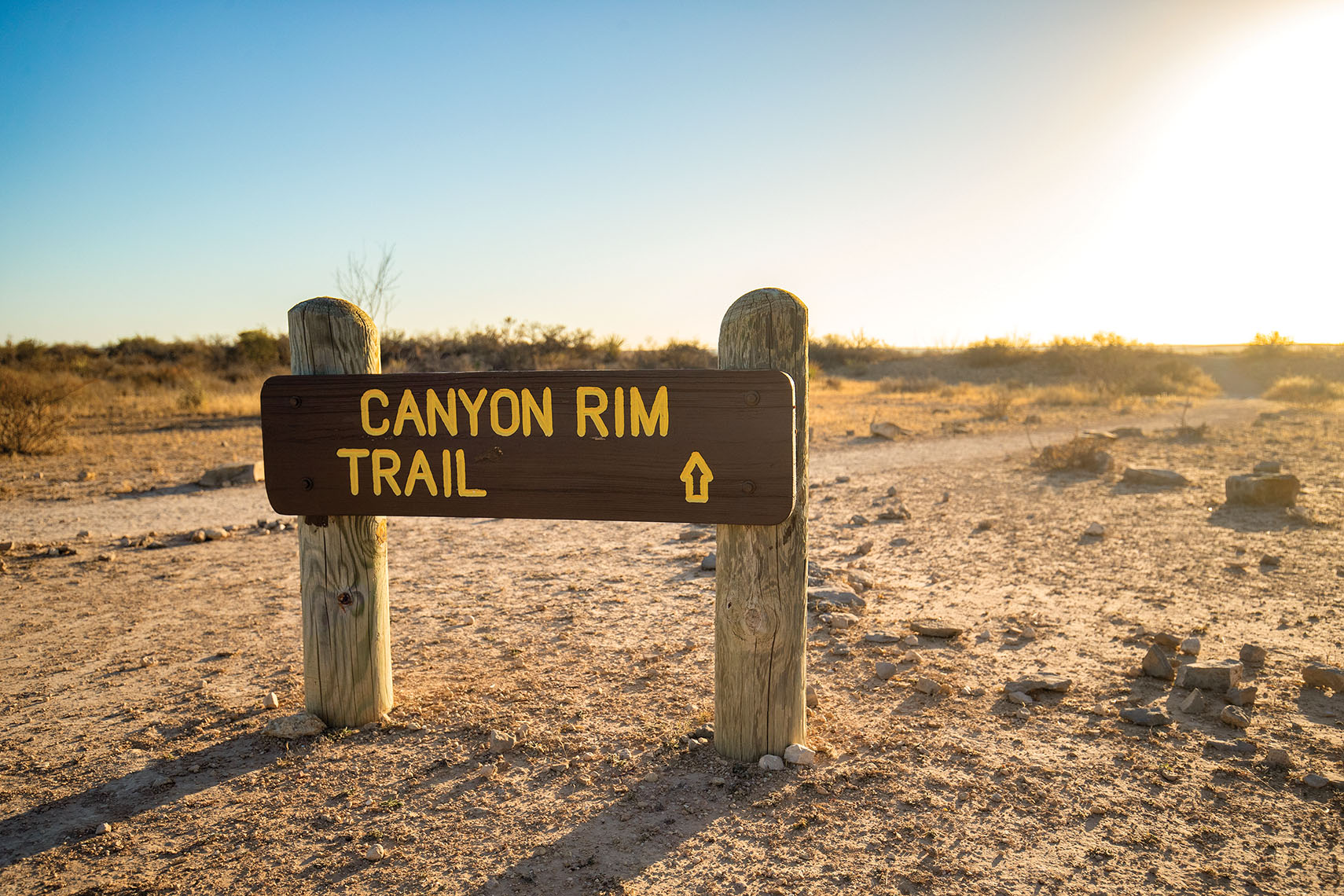 Trailhead sign