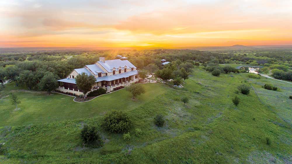 aerial view of MT7 Ranch