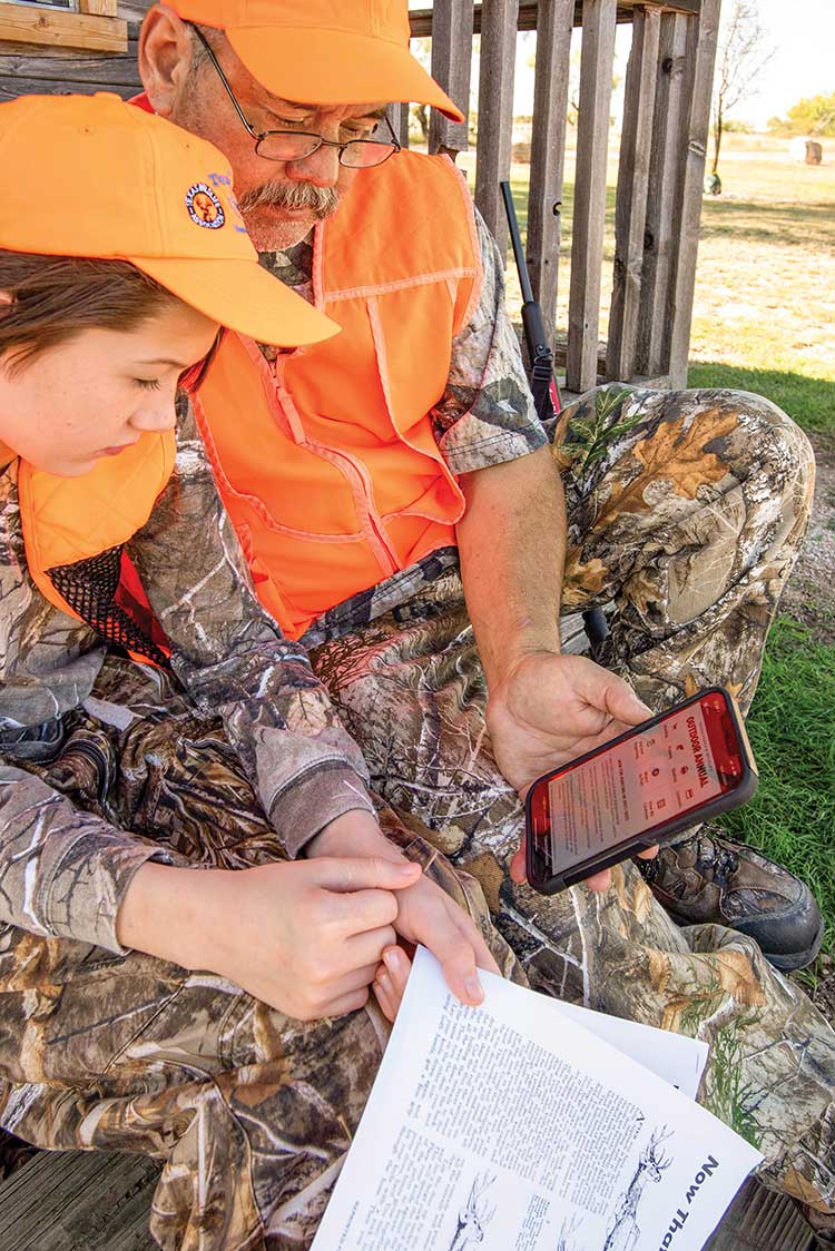 grandfather and grandson using OA App