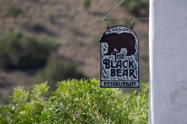 Black Bear Restaurant sign