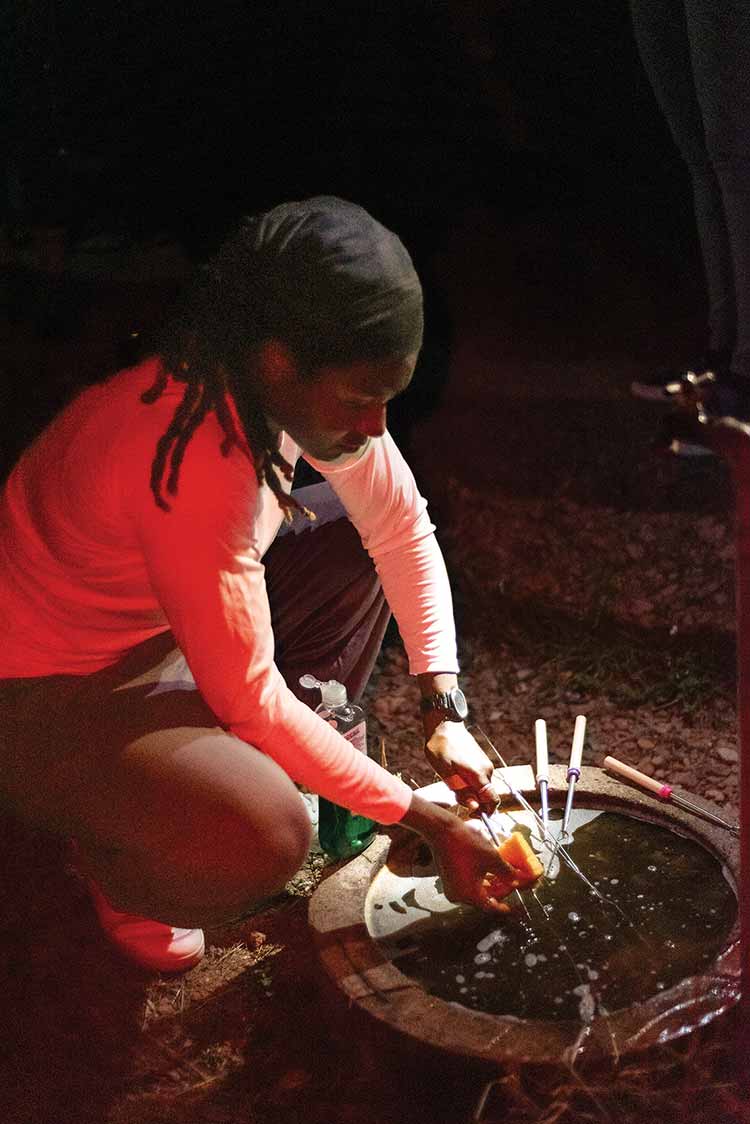 Black Women Who cleaning cooking utensils