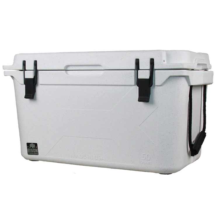 Bison Cooler 50 Qt Hard Cooler - White