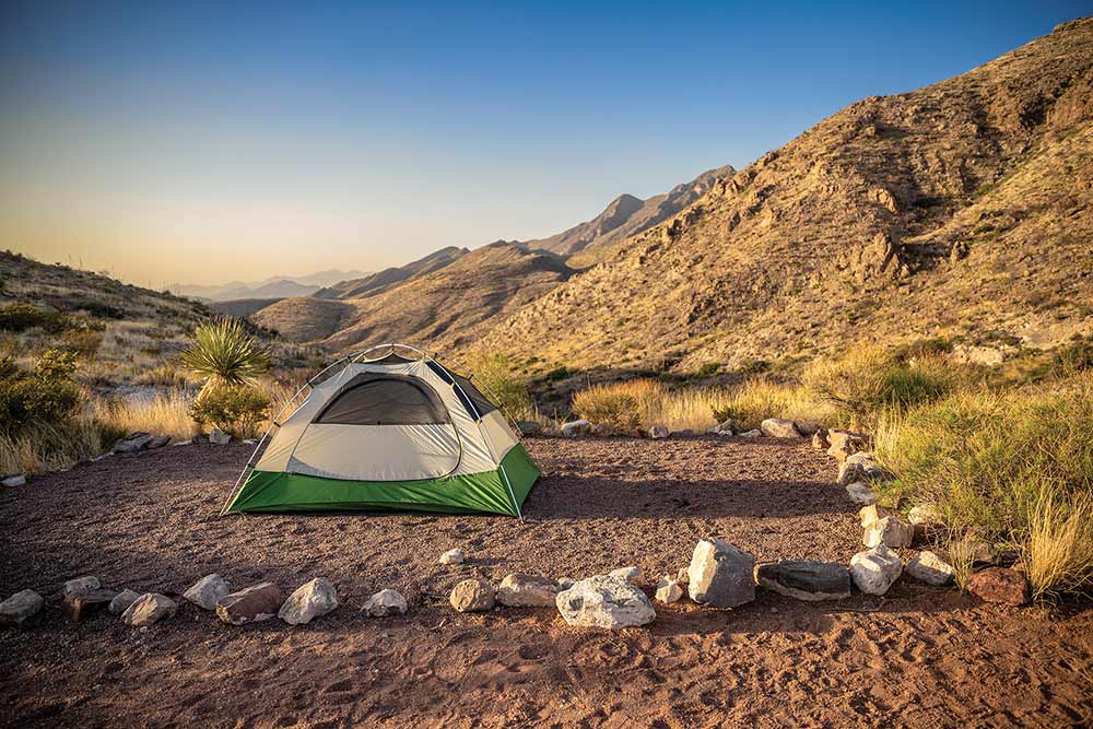 Franklin Mountains campsite