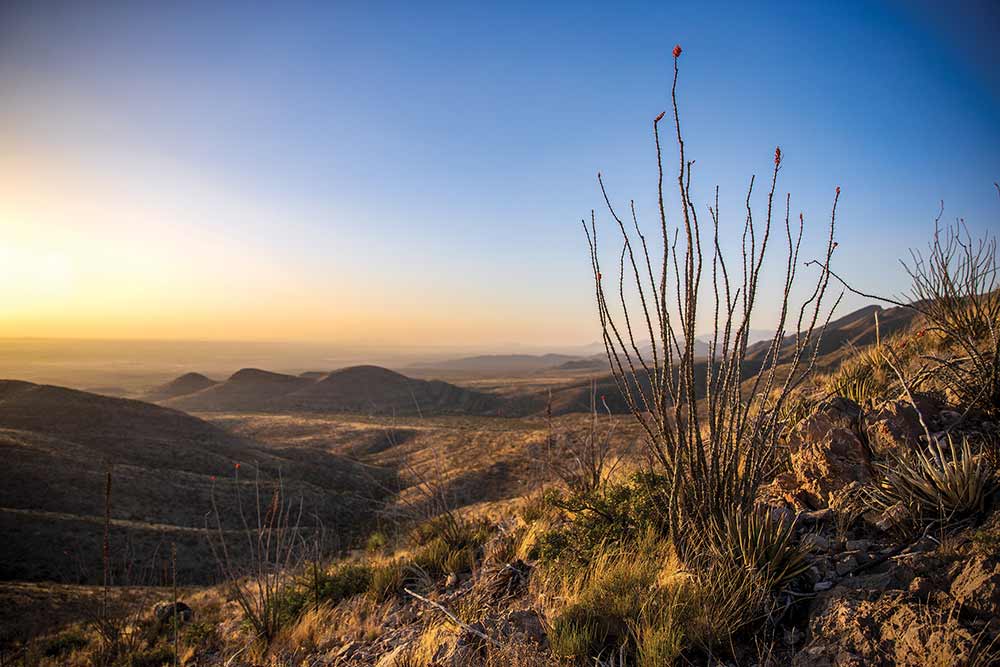 Franklin Mountains scenic overlook