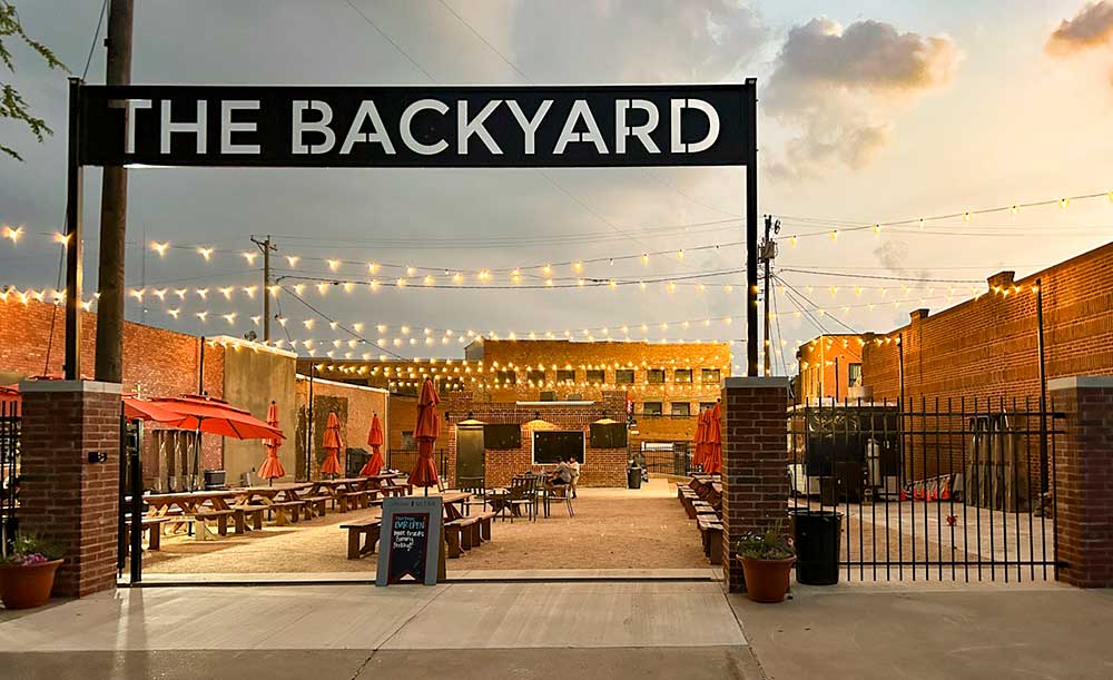 The Backyard entrance