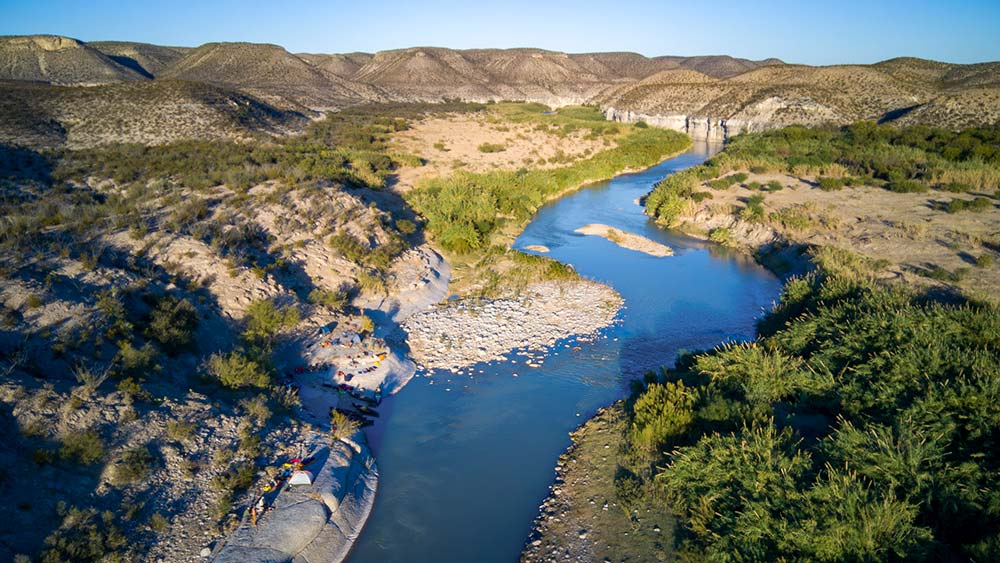 aerial view Rio Grande