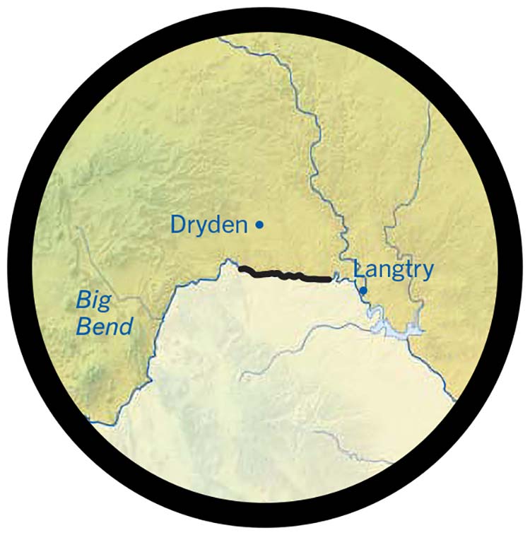 langtry reach map