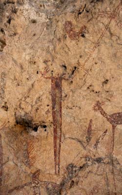 Rock art along Rio Grande
