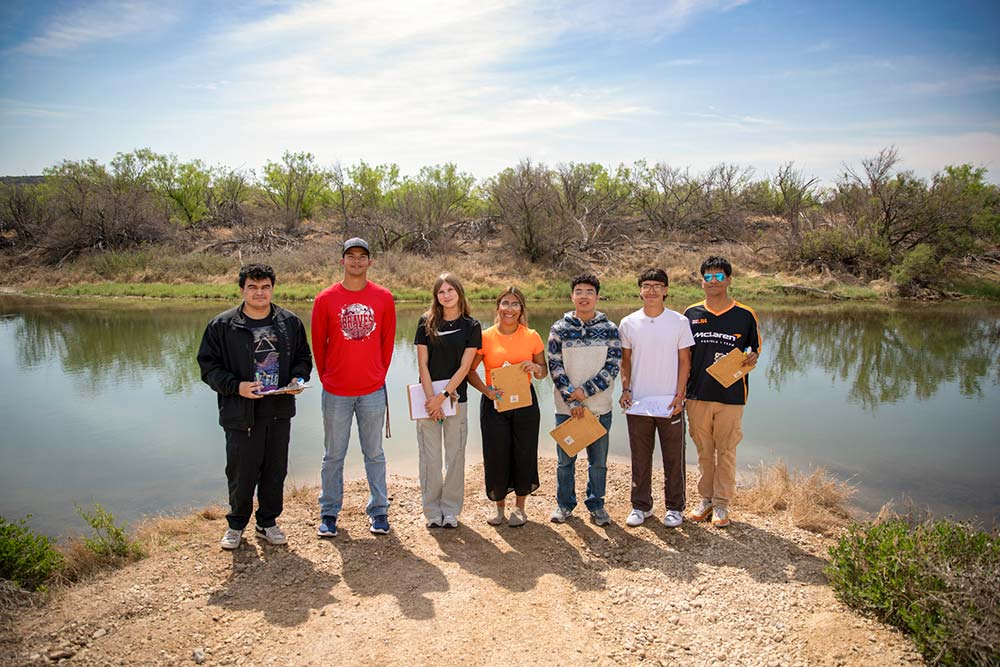 group of science kids