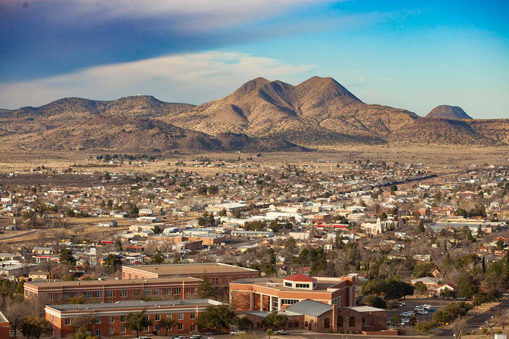 aerial view of Alpine, Texas