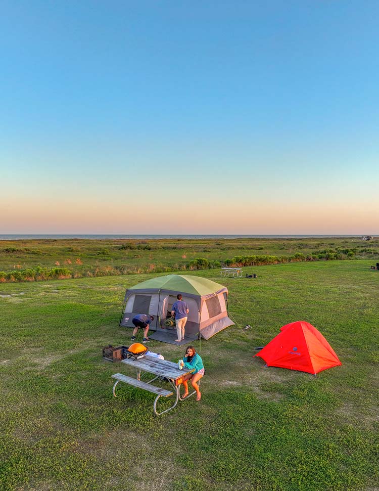 primitive campsite