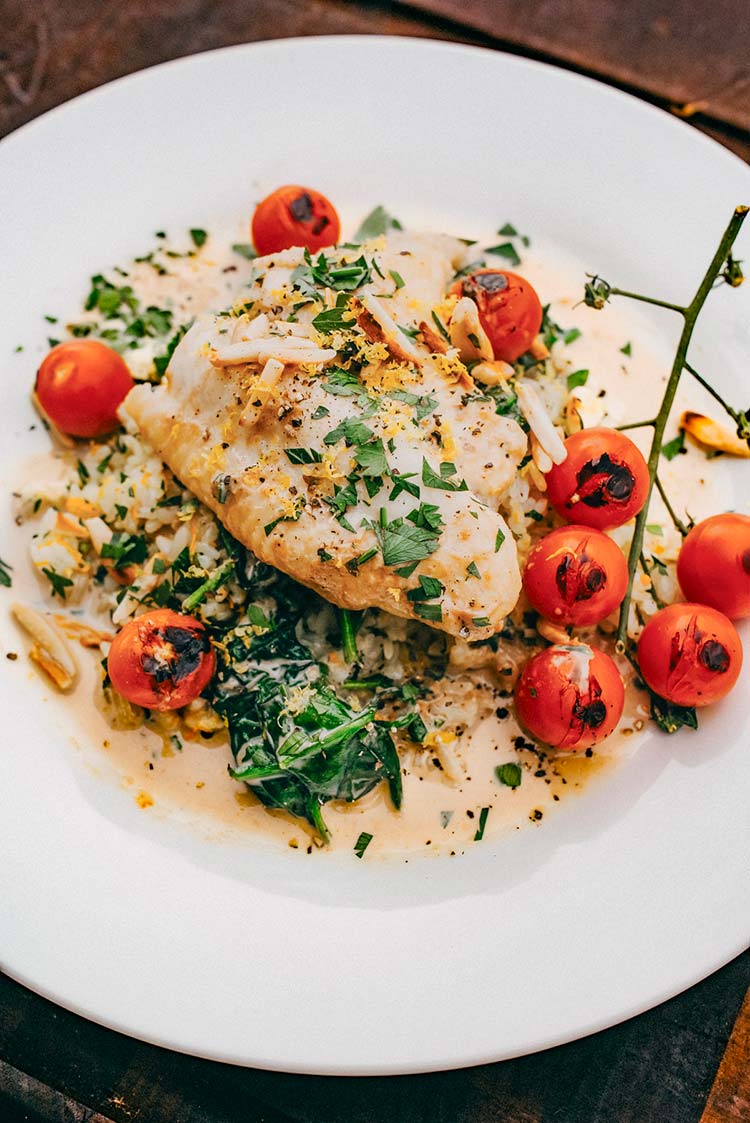 Earl Grey Milk-Poached Catfish