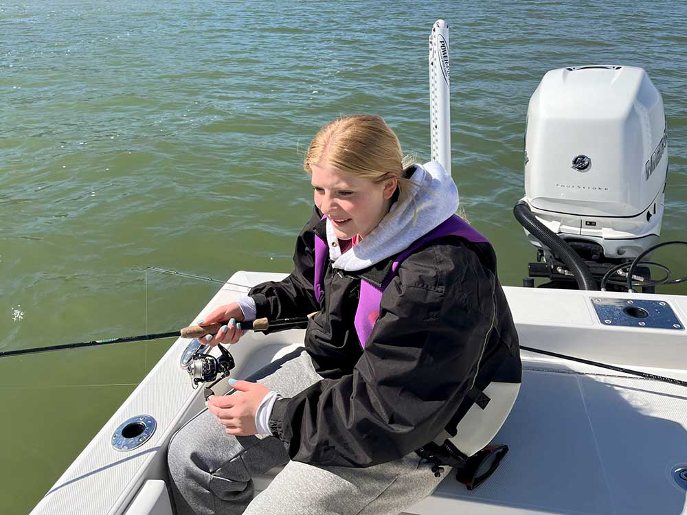Makenna Alexander fishing
