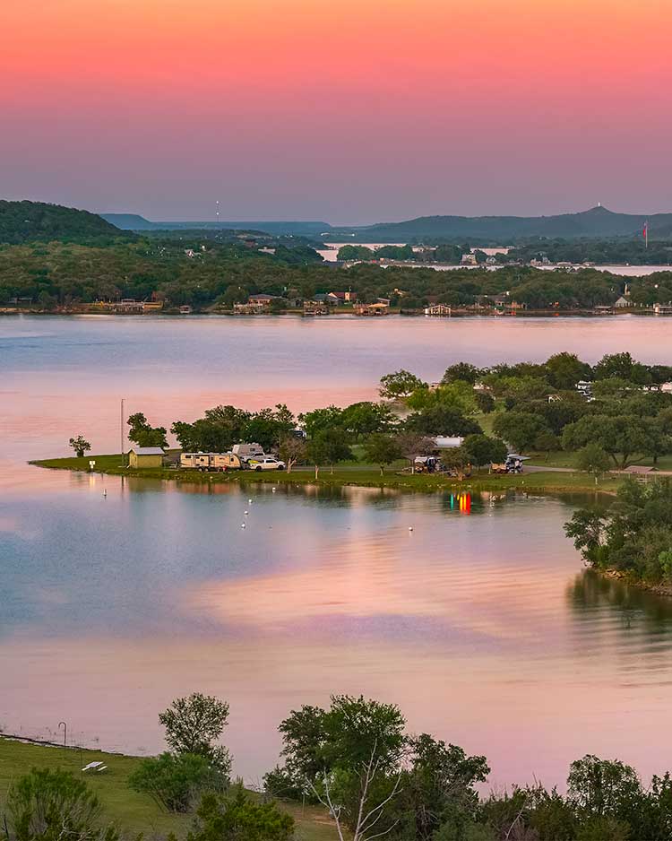 Lake Possum Kingdom sunset
