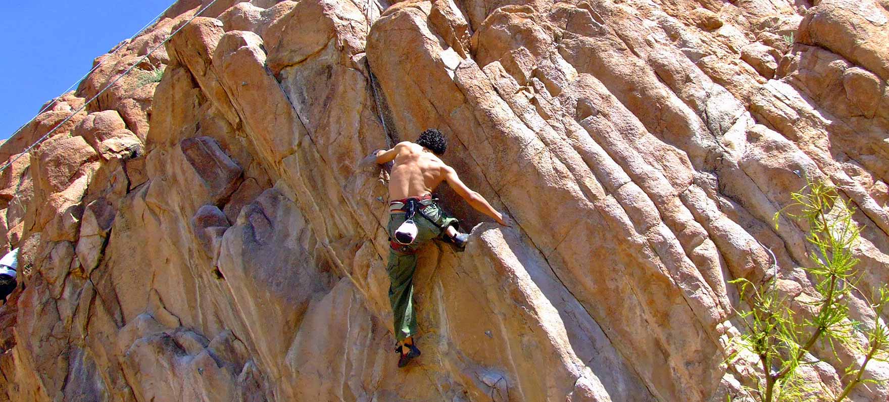 Escalada en roca al parque las montañas Franklin