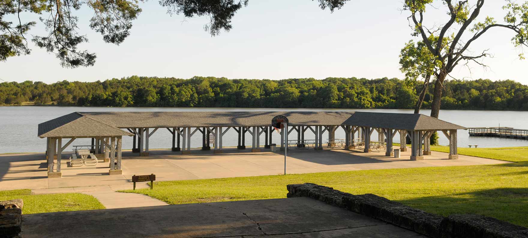 Lakeside pavilion