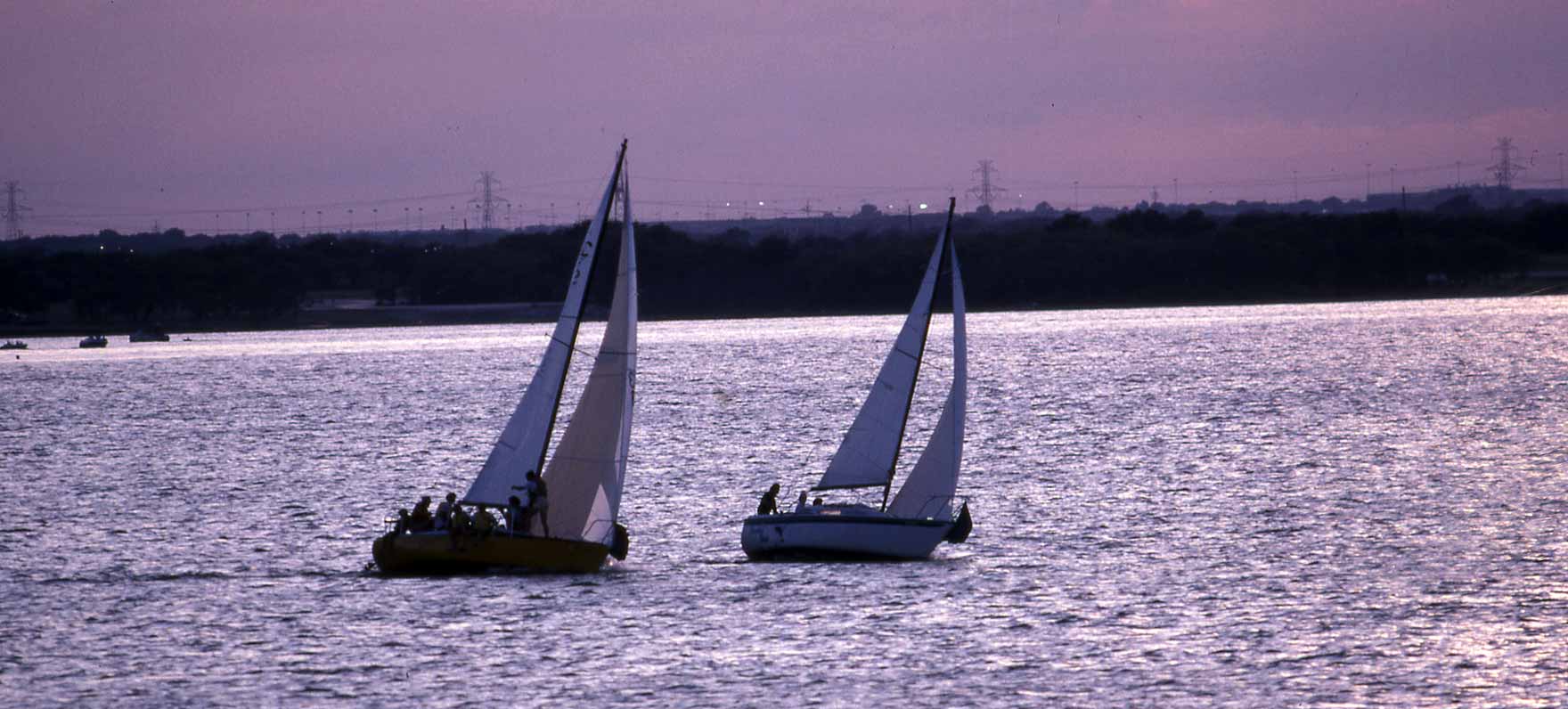 Sailboats on Joe Pool Lake