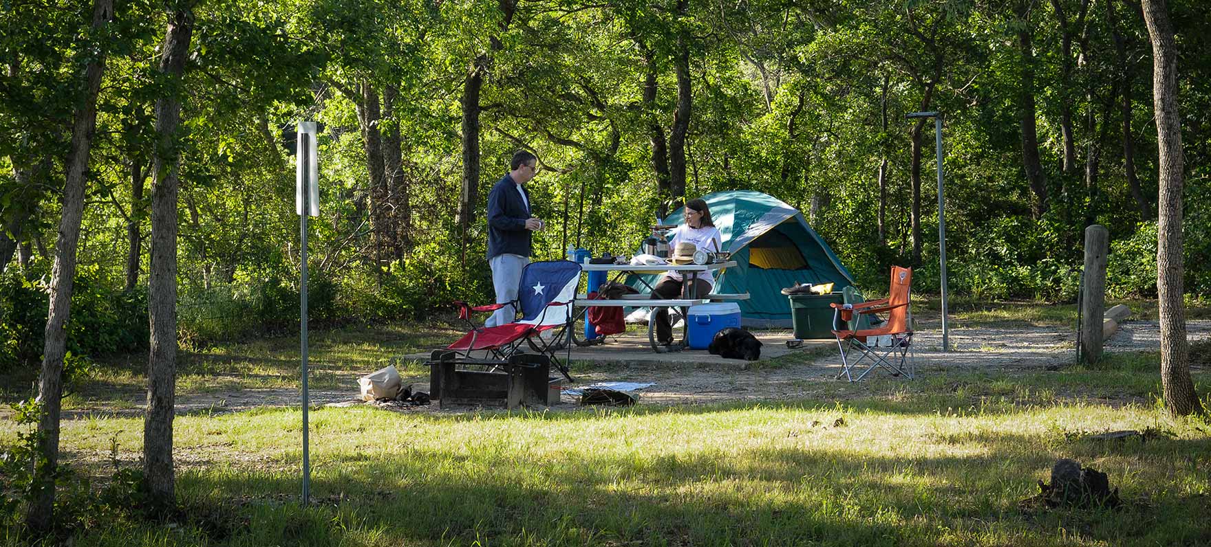 Tent camping at Eisenhower