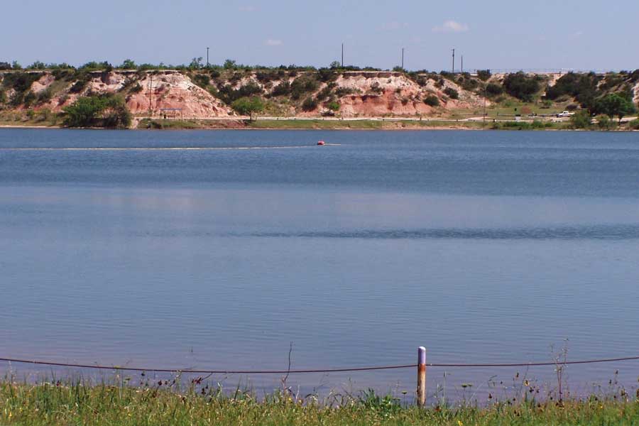 A view across Moss Creek Lake in Big Spring