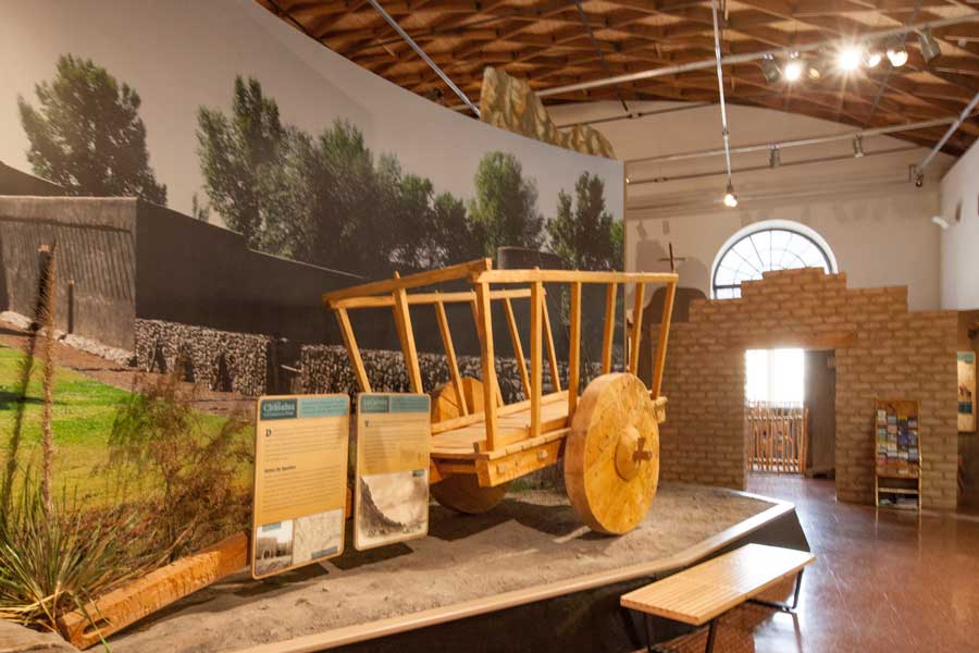 Wooden Wagon exhibit at Museum of the Big Bend