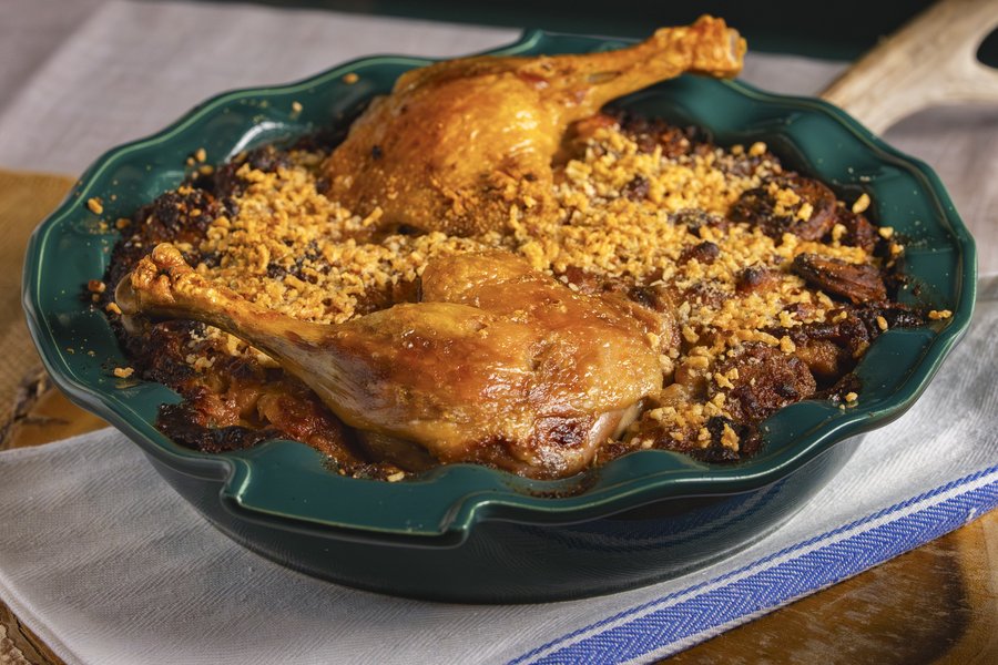 Texas Cassoulet in a dish.