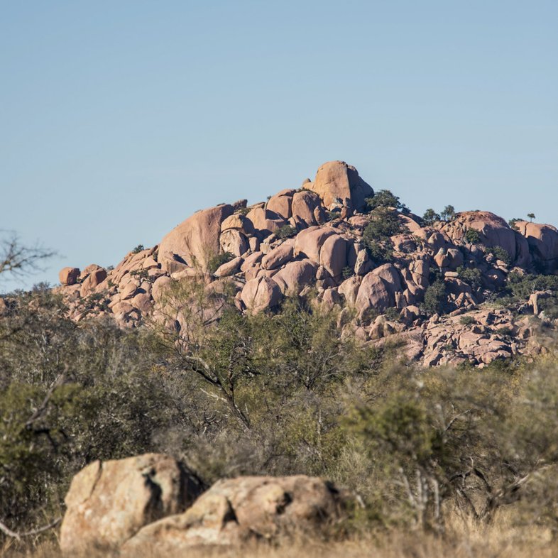 A image of a rocky hill.