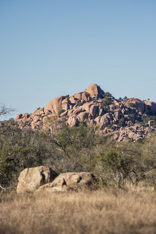 A image of a rocky hill.