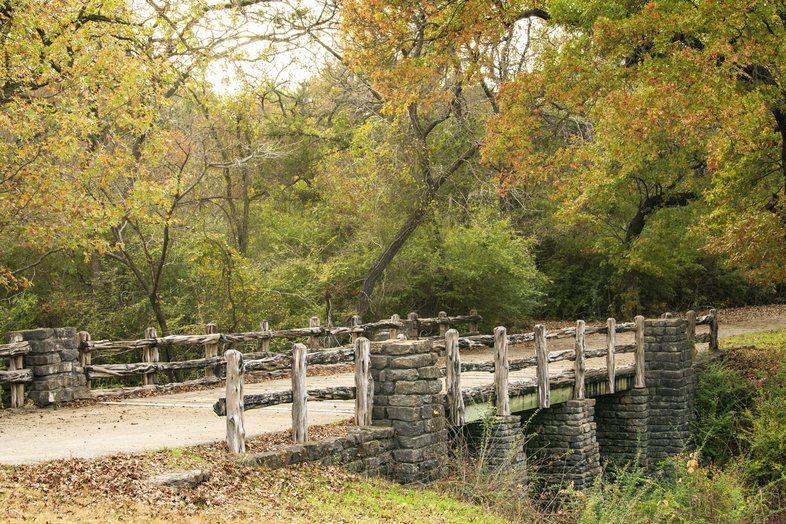 CCC Camp Creek Bridge in Cleburne State Park.