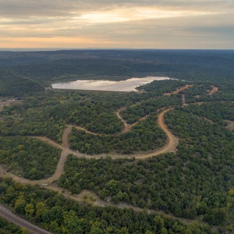 Aerial view of Palo Pinto Mountains State Park