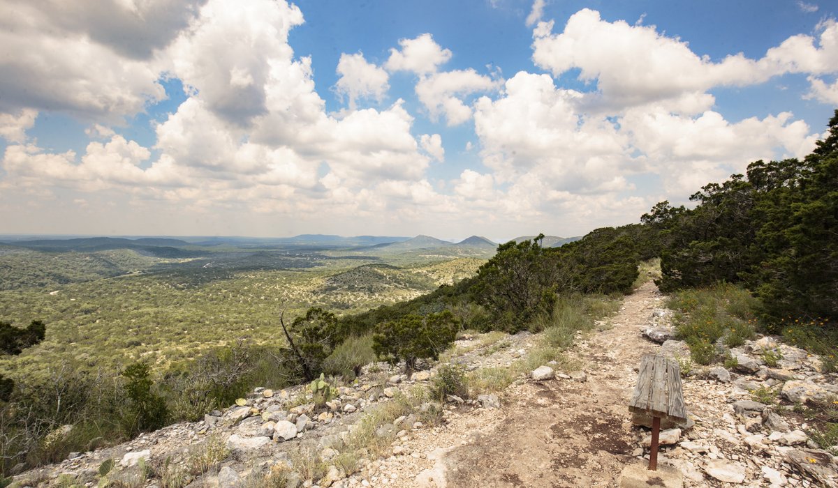A scenic view of the Hill Country.