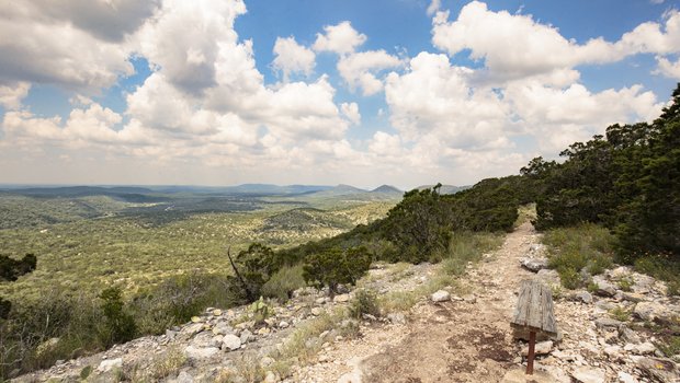 A scenic view of the Hill Country.