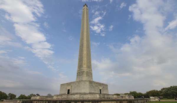 Battlefield monument in San Jacinto.