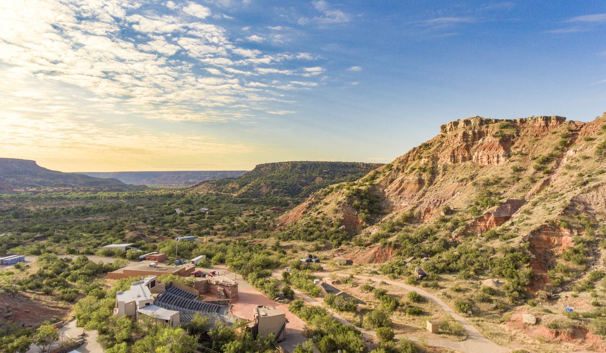 A view of Palo Duro Canyons.
