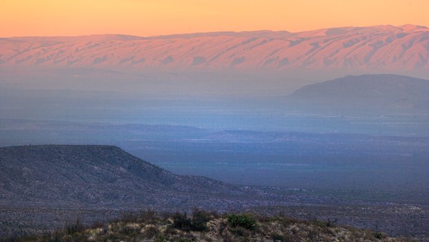 Landscape view of Chinati Mountains.