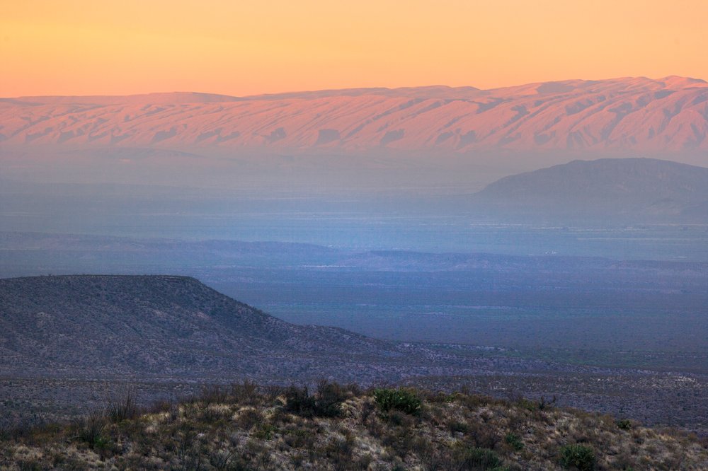 Landscape view of Chinati Mountains.