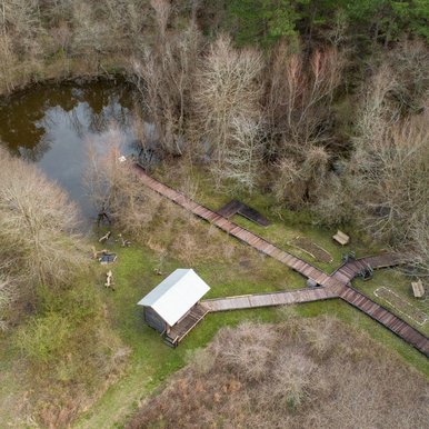 Wildlife viewing area at Lake Livingston.