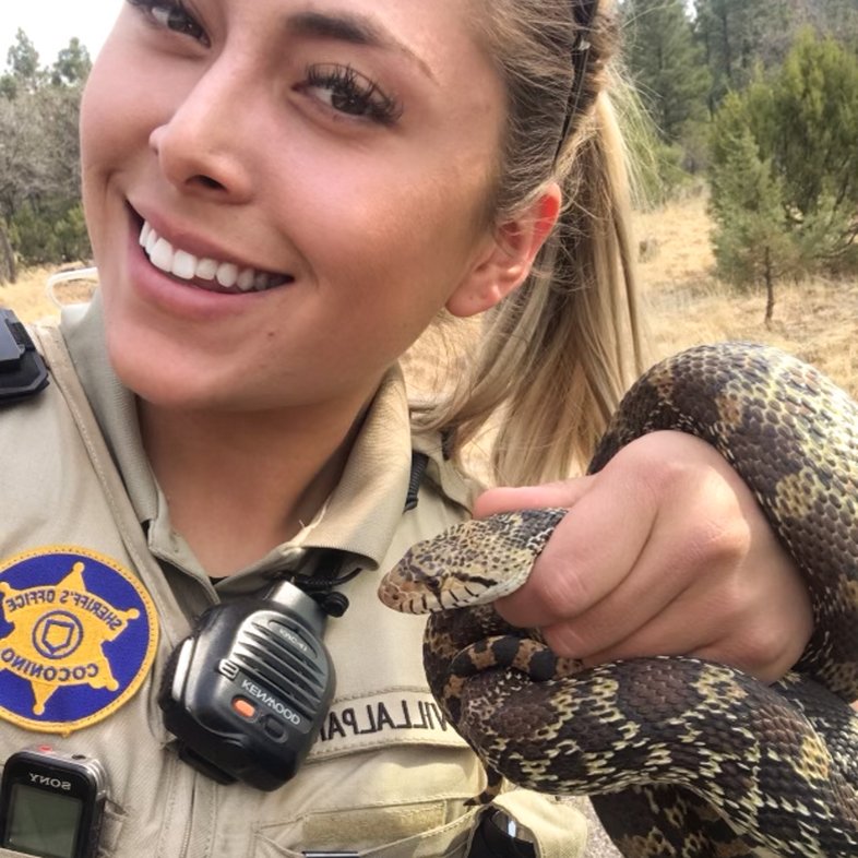 Game warden cadet Cheyenne Villalpando.