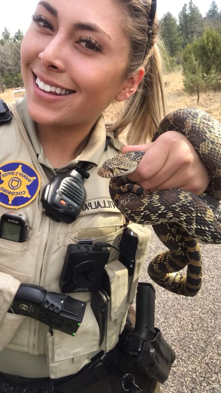 Game warden cadet Cheyenne Villalpando.