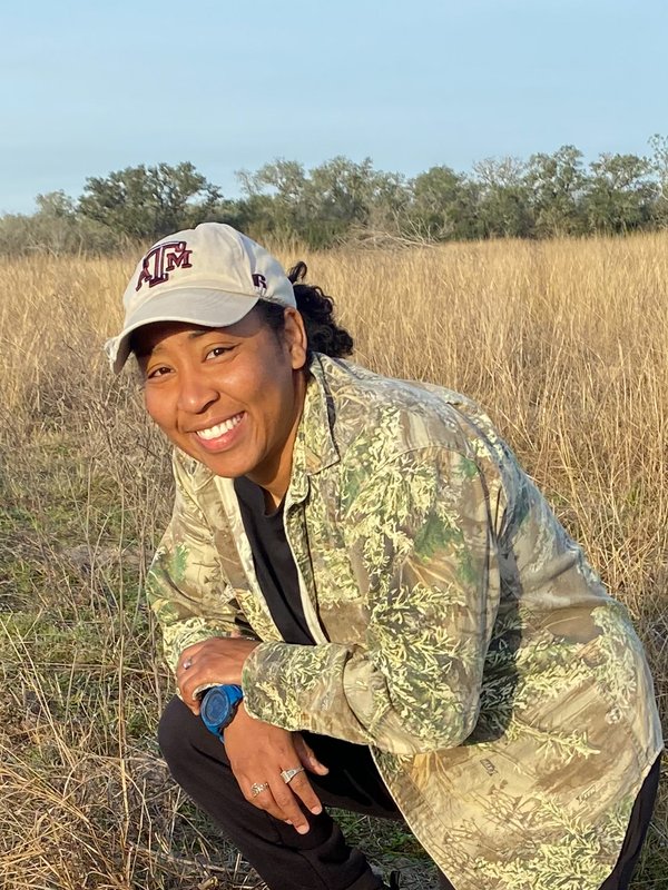 Game warden cadet Mariah Hampton.