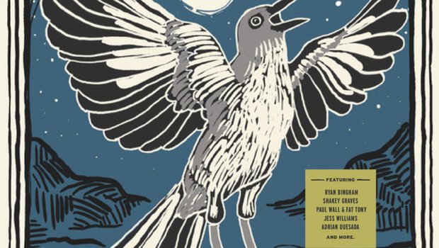 Album cover of a stylized mockingbird.