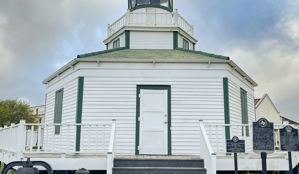 Exterior of Port Lavaca's Halfmoon Reef Lighthouse