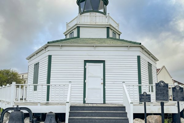 Exterior of Port Lavaca's Halfmoon Reef Lighthouse