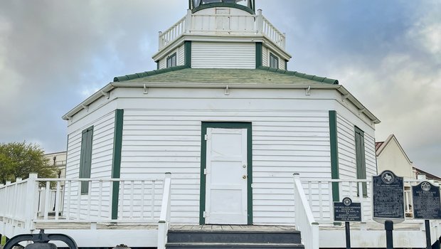 Exterior of Port Lavaca's Halfmoon Reef Lighthouse