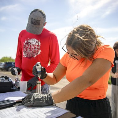 Group of studies gathering data from water samples taking from the Pecos River