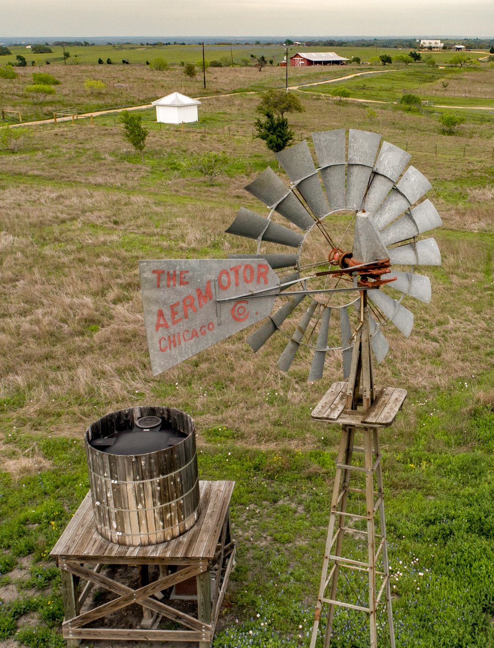 Windmill overlooking prairie