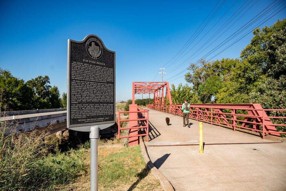 The historic bridge along the Bluebird Trail at Ray Roberts Lake State Park