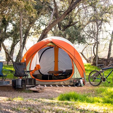 Campsite at Inks Lake state park