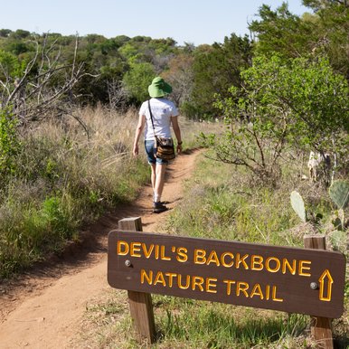 Hiking the Devil's Backbone Nature Trail at Inks Lake State Park